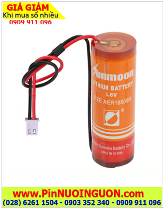 Sunmoon ER18505M; Pin nuôi nguồn Sunmoon ER18505M lithium 3.6v 3200mAh chính hãng